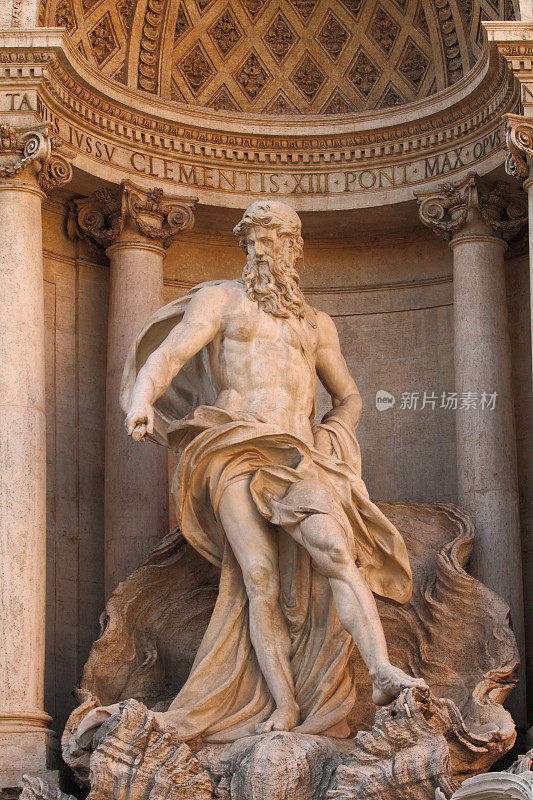 意大利罗马Fontana di Trevi的雕像